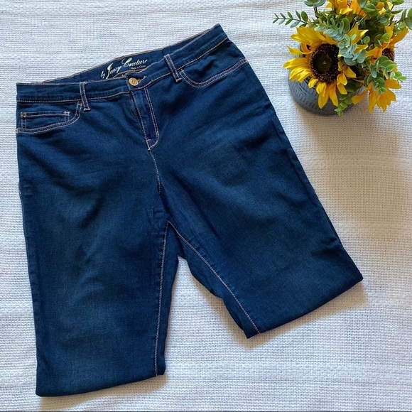 JUICY‎ COUTURE DENIM BLUE JEANS | SZ XL - Picture 1 of 5